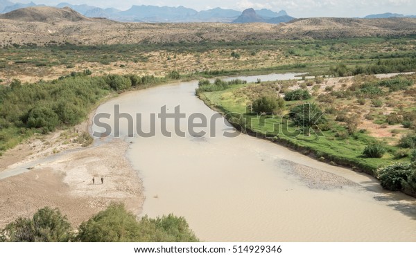 Rio Grande River On Border Between Stock Photo Edit Now