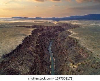 Rio Grande River In The Taos Gorge