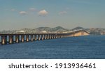 Rio - Niteroi Bridge Crossing the Guanabara Bay and Connecting Rio de Janeiro and Niteroi
