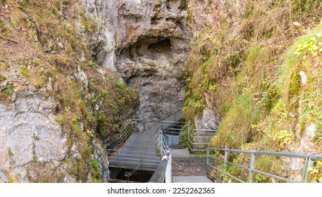 The Rio Sass di Fondo canyon in Non Valley, Trentino Alto Adige: a scenic excursion among narrow rock walls and fascinating light effects - Fondo, northern Italy - Powered by Shutterstock