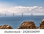 The Rio-Antirio Bridge is the longest cable-stayed bridge in the world, completed in 2004 and a landmark of 21st century Greece