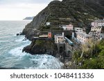 Riomaggiore Railway Station and Train - Cinque Terre (5 Terre), Five village on the Italian Riviera, Liguria, Italy
