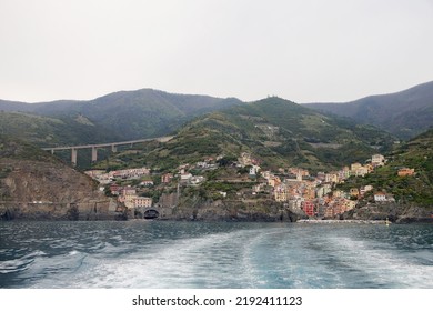 Riomaggiore Village In Cinque Terre National Park, Italy