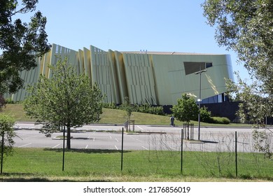 Riorges, France - 07 20 22 : The Scarabee, Performance And Concert Hall, Exhibition Venue, Exterior View, Town Of Riorges, Loire Department, France