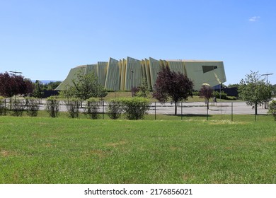 Riorges, France - 07 20 22 : The Scarabee, Performance And Concert Hall, Exhibition Venue, Exterior View, Town Of Riorges, Loire Department, France