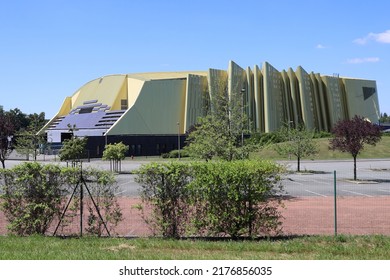 Riorges, France - 07 20 22 : The Scarabee, Performance And Concert Hall, Exhibition Venue, Exterior View, Town Of Riorges, Loire Department, France