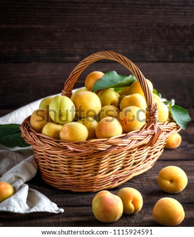 Similar – Image, Stock Photo Ripe apricots Fruit