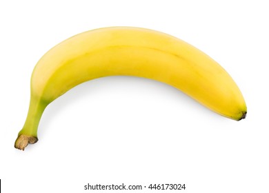 Ripe Banana Isolated On White Background