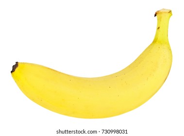Ripe banana on a white background
