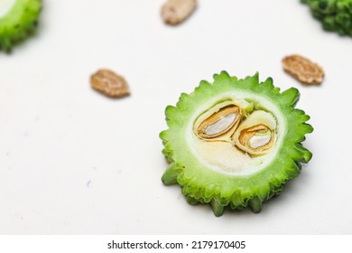 Ripe Bitter Melon With Seeds for cooking