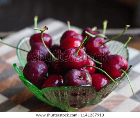 Similar – Delicious cherries Food