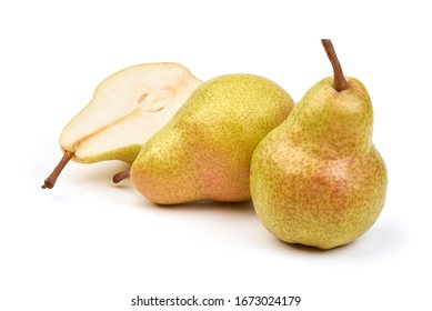 Ripe Fresh Juicy Pears, isolated on white background - Shutterstock ID 1673024179