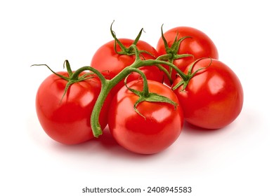 Ripe fresh tomatoes, close-up, isolated on white background - Powered by Shutterstock