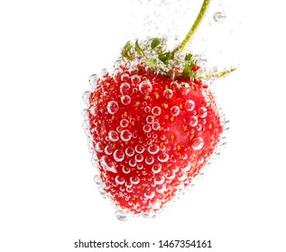 Ripe juicy strawberry in water - Powered by Shutterstock