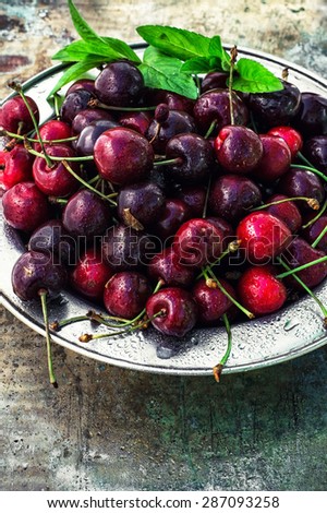 Similar – Delicious cherries Food