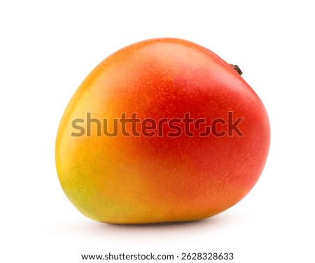 Ripe mango isolate on white background. clipping path.