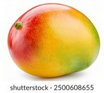 Ripe mango isolated on white background.