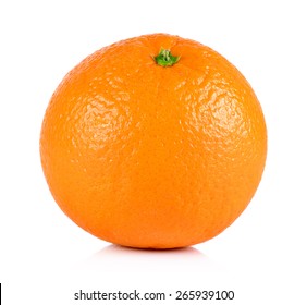 Ripe Orange Isolated On White Background Stock Photo (Edit Now) 606022676