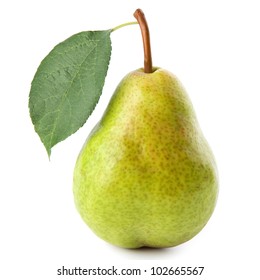 ripe pears isolated on white background - Shutterstock ID 102665567