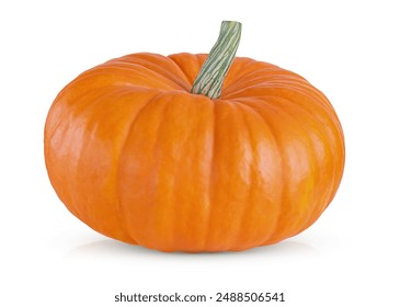 ripe pumpkin isolated on a white background with shadow and reflection - Powered by Shutterstock