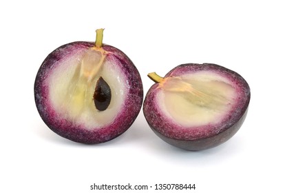 Ripe Purple Star Apple Fruit Isolated Stock Photo 1350788444 | Shutterstock