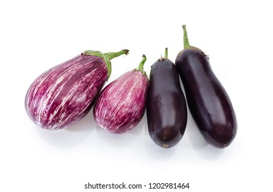 Ripe Raw Purple Conventional Eggplants Purple Stock Photo 1202981464 ...