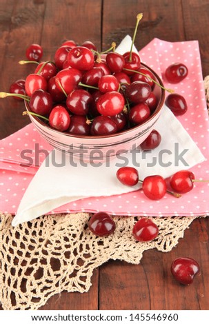 Similar – Image, Stock Photo red ripe fresh cherry