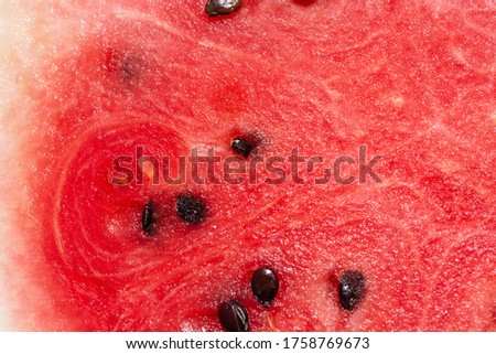 Ripe summer watermelon macro photography.