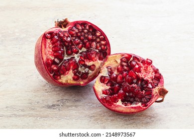 Ripe Sweet Rube Juicy Pomegranate Fruit