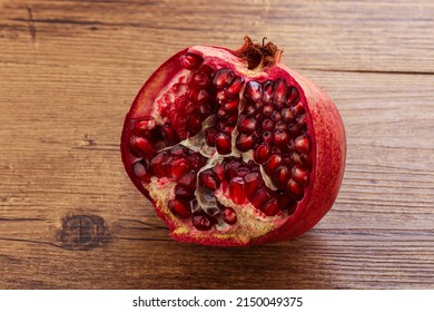 Ripe Sweet Rube Juicy Pomegranate Fruit