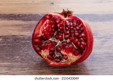 Ripe Sweet Rube Juicy Pomegranate Fruit