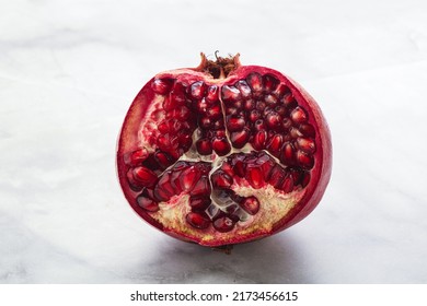 Ripe Sweet Rube Juicy Pomegranate Fruit