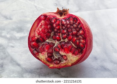 Ripe Sweet Rube Juicy Pomegranate Fruit