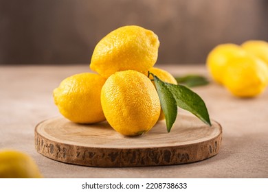 Ripe Yellow Lemons Close-up Background Or Texture. Lemon Harvest, Many Yellow Lemons. - Shutterstock ID 2208738633