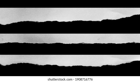 Ripped black and white paper, copy space. - Shutterstock ID 1908716776
