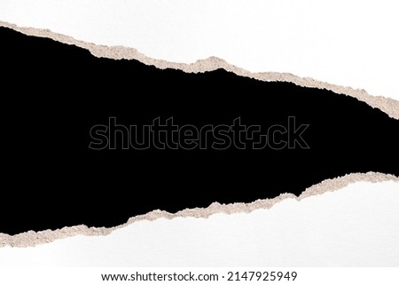Ripped paper background- frame template isolated