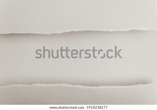 Ripped paper edge with copy space, beige\
background. Flat lay. Copy\
space.