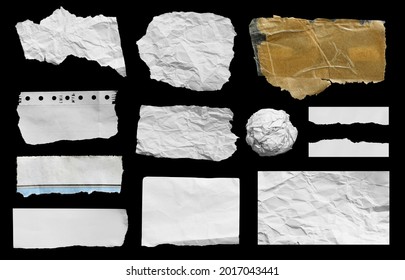 Ripped paper on black background, space for advertising copy. - Shutterstock ID 2017043441