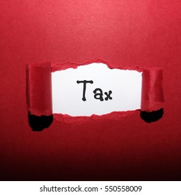 Ripped Paper Word Tax Stock Photo 550558009 | Shutterstock