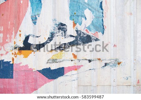ripped street poster background 