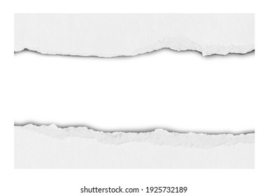 ripped in white paper isolated on white background with space for text - Shutterstock ID 1925732189