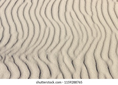 Ripple pattern of sand.