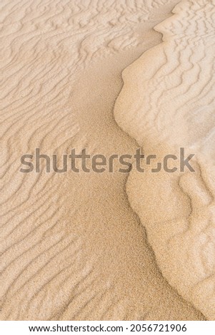 Rippled sand dunes at the Donnelly river mouth beach at Pemberton WA