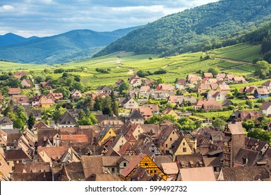 Riquewihr In The Heart Of The Alsatian Vineyard Alsace France