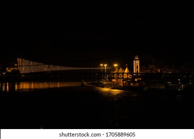 Rishikesh Bridge Ram Setu Night