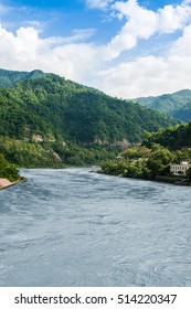 Rishikesh Valley On The Ganges River, India.