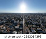 Rishon Le Zion, Israel - 17,09,2023 : aerial shot of Rishon Le zion sky line