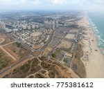 Rishon Lezion coast line top view