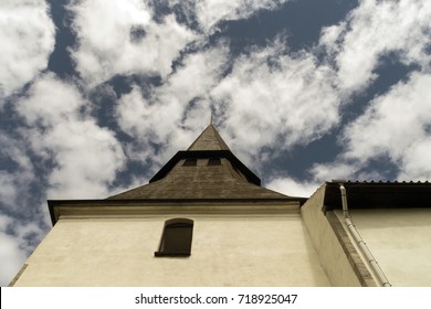 Rising to the cloudy sky