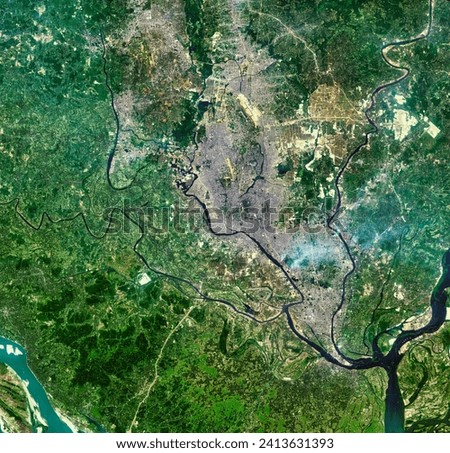 Rising Flood Risks in Bangladesh. The number of people living in floodprone areas has increased in recent decades. Elements of this image furnished by NASA.